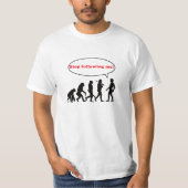 Human Evolution, Stop Following Me Tシャツ (正面)