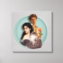 Human Form, Feline Soul – Mystic Cat Wall Art キャンバスプリント