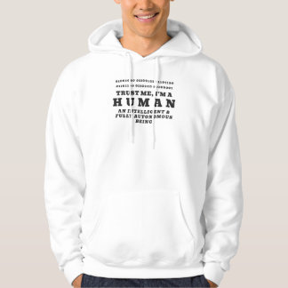 Human Hello Binary Code Promo QR Code Tech Humor パーカ