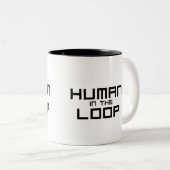 Human in the Loop Minimalist  ツートーンマグカップ (正面右)
