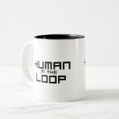 Human in the Loop Minimalist  ツートーンマグカップ (正面左)