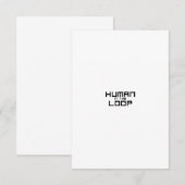 Human in the Loop Minimalist Industrial Enclosure  エンクロージャーカード (正面/裏面)