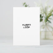 Human in the Loop Minimalist Industrial Enclosure  エンクロージャーカード (スタンド正面)