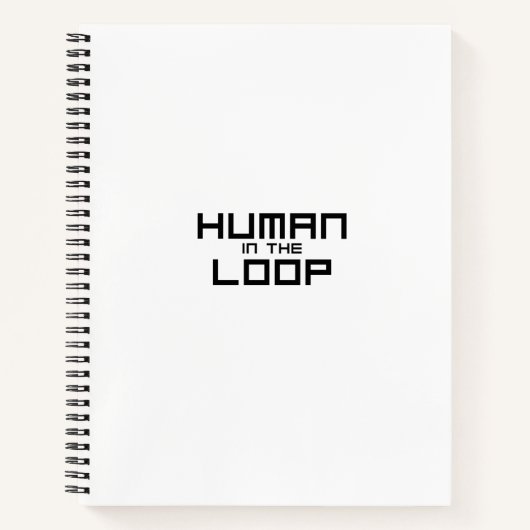 Human in the Loop Minimalist Studio Notebook ノートブック (正面)