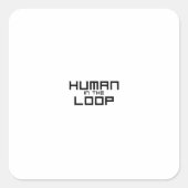 Human in the Loop Minimalist Technical スクエアシール (正面)