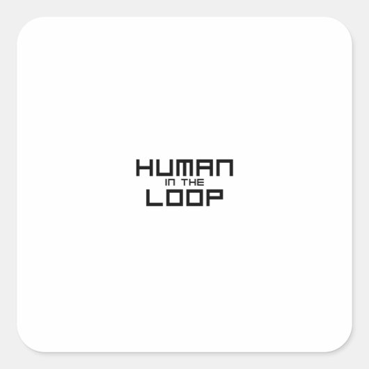 Human in the Loop Minimalist Technical スクエアシール (正面)