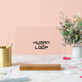 Human in the Loop Minimalist Technical Mouse Pad アクリルサイン (ウェディング)
