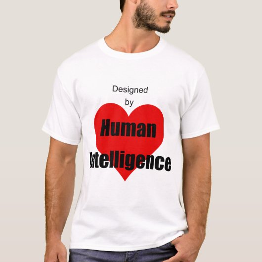 Human intelligence tシャツ (正面)