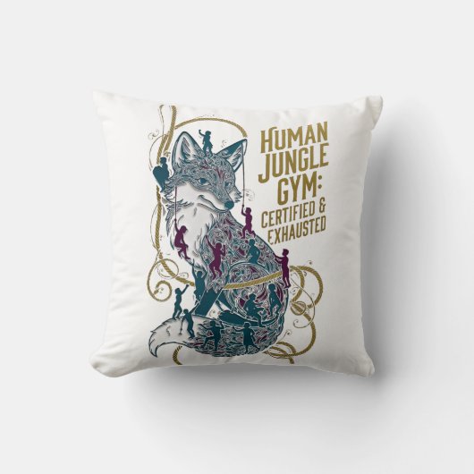 Human Jungle Gym Fox Tee | 認定疲労 クッション (正面)