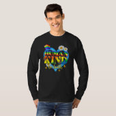 Human Kind Be Both LGBTQ Ally Pride Rainbow Kindne Tシャツ (正面フル)