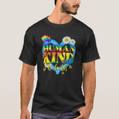 Human Kind Be Both LGBTQ Ally Pride Rainbow Kindne Tシャツ (正面)