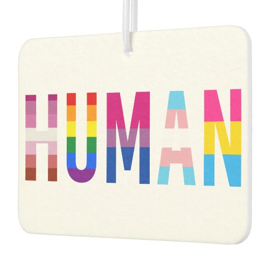HUMAN LGBT国旗ゲイプライド月トランスジェンダー カーエアーフレッシュナー (左)
