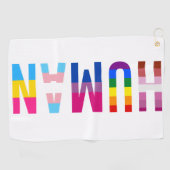 HUMAN LGBT国旗ゲイプライド月トランスジェンダー ゴルフタオル (横)