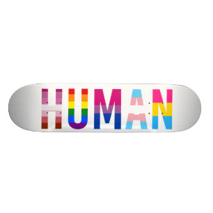 HUMAN LGBT国旗ゲイプライド月トランスジェンダー スケートボード