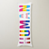 HUMAN LGBT国旗ゲイプライド月トランスジェンダー ボディピロー (正面縦)