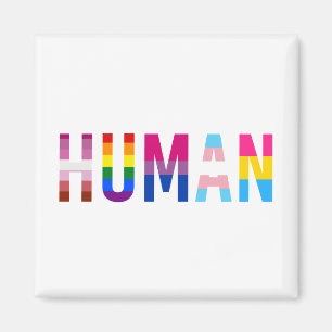 HUMAN LGBT国旗ゲイプライド月トランスジェンダー マグネット