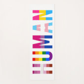 HUMAN LGBT国旗ゲイプライド月トランスジェンダー ヨガマット (正面)