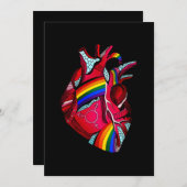 HUMAN LGBT国旗ゲイプライド月トランスジェンダー 招待状 (正面/裏面)