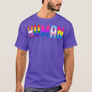 HUMAN LGBT国旗ゲイプライド月トランスジェンダー Tシャツ