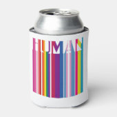HUMAN LGBT国旗ゲイプライド・トランスジェンダー・レインボー 缶クーラー (缶正面)