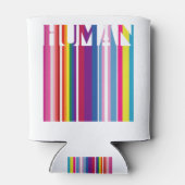 HUMAN LGBT国旗ゲイプライド・トランスジェンダー・レインボー 缶クーラー (裏面)