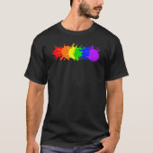 Human LGBT Gay Pride Flag Rainbow Flag Tシャツ (正面)