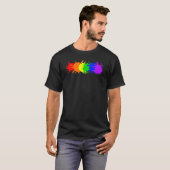 Human LGBT Gay Pride Flag Rainbow Flag Tシャツ (正面フル)