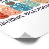 Human Milk Moms Milk S National Breastfeeding Mont ポスター (角)