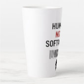 Human not software カフェラテマグ (正面)