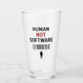 Human not software タンブラーグラス (正面)