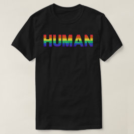 HUMAN Rainbow Flag (LGBT) Tシャツ