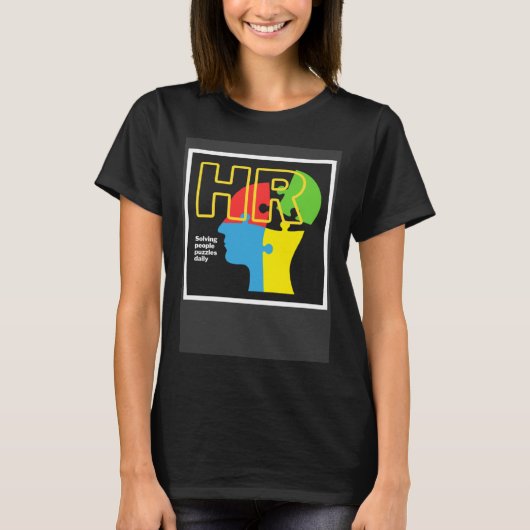 Human Resource HR Solving People Puzzles Daily Tシャツ (正面)