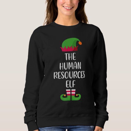 Human Resources Elf Family Matching Group Christma スウェットシャツ (正面)