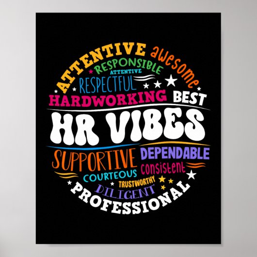 Human Resources Hr Vibes Analyst Employee Apprecia ポスター (正面)