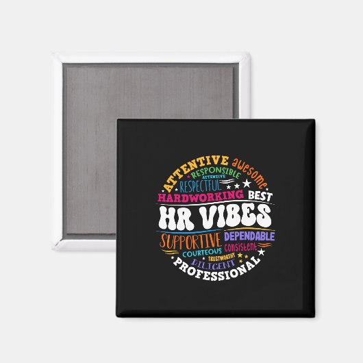 Human Resources Hr Vibes Analyst Employee Apprecia マグネット (正面/裏面)