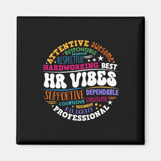 Human Resources Hr Vibes Analyst Employee Apprecia マグネット (正面)