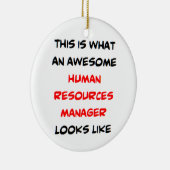 human resources manager, awesome セラミックオーナメント (右)