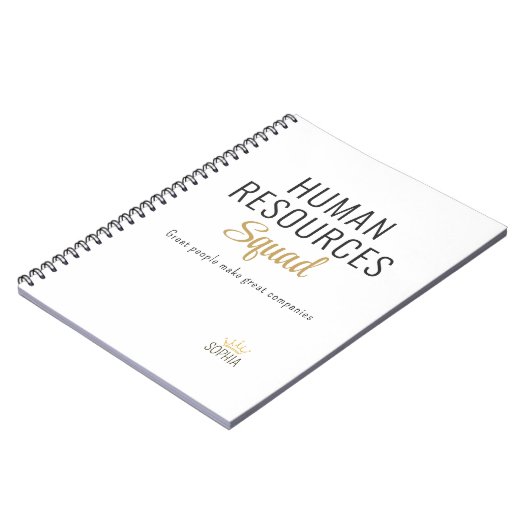 Human Resources Squad – Personalized Notebook ノートブック (左側)