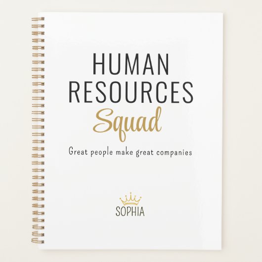 Human Resources Squad – Personalized Planner プランナー手帳 (正面)