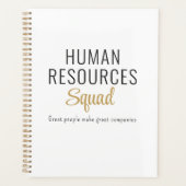 Human Resources Squad with Motivational Quote プランナー手帳 (正面)