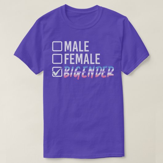 Human Rights Bi Gender Flag Gay Pride Lgbtq Bigend Tシャツ (デザイン正面)