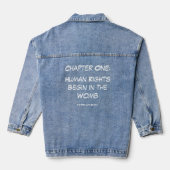 Human Rights Denim Jacket デニムジャケット (裏面)