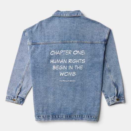 Human Rights Denim Jacket デニムジャケット (裏面)