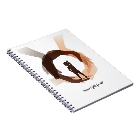 Human Rights for All – Minimal Diversity Circle De ノートブック (右側)