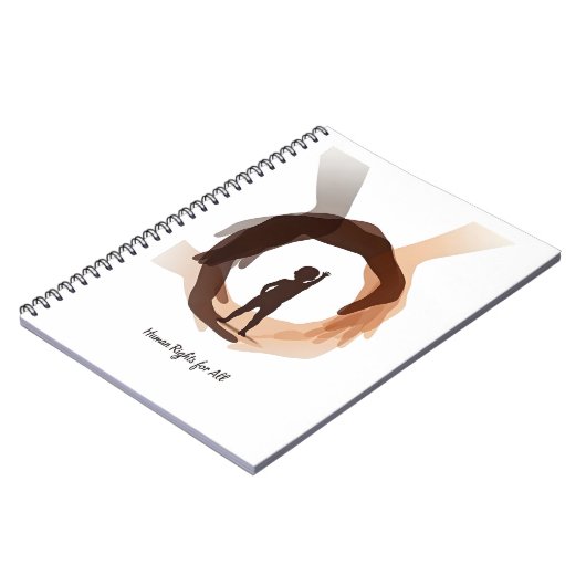 Human Rights for All – Minimal Diversity Circle De ノートブック (左側)