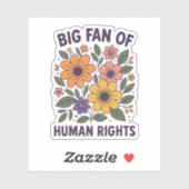 Human Rights Supporter Sticker シール (シート)