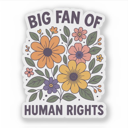 Human Rights Supporter Sticker シール (正面)