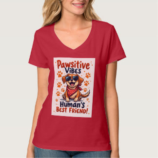 Human’s Best Friend Cute Dog Tシャツ