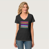 Human Shirt Lgbtフラグとサイズ超過T型 Tシャツ (正面フル)