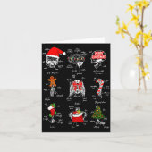 Human Skeleton Anatomy Christmas Medical Student X カード (黄色い花)